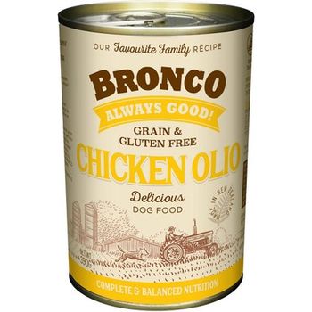 Bronco Dog Canned Food Chicken Olio 390g
