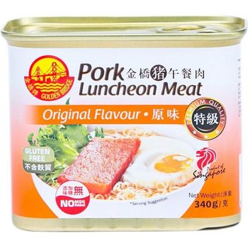 Golden Bridge Pork Luncheon Meat with Cheese Can 340g