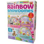 4M KidzMaker Glitter Rainbow Snow Domes Education Toy