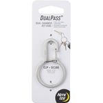 Nite Ize Dual Pass Dual Chamber Key Ring Stainless