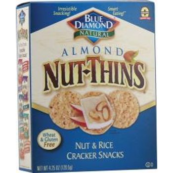 Blue Diamond Almond Nut-thin Crackers 425ozs 12 Boxes Of 4.25oz