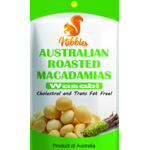 Nibbles Australian Roasted Wasabi Macadamia Nuts 60g