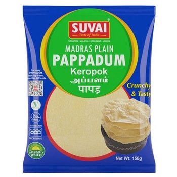 Suvai Madras Plain Pappadum 150g