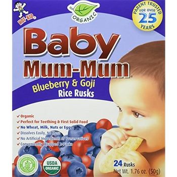 Hot Kid Baby Mum-Mum Blueberry & Goji Rice Rusks 50g