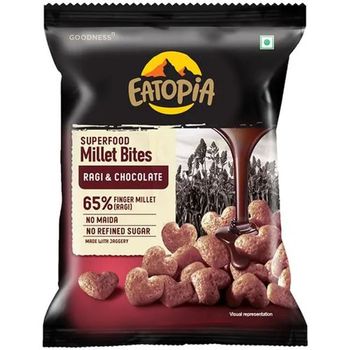 Eatopia Superfood Millet Bites Ragi And Chocolate 50g