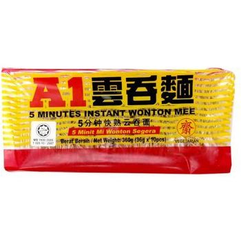 A1 5 Minutes Instant Wonton Mee 360g