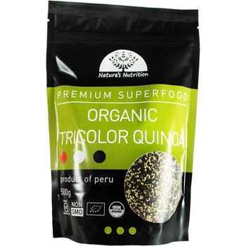 Nature's Nutrition Organic Quinoa Tricolour 500g