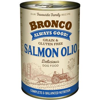 Bronco Dog Can Salmon Olio