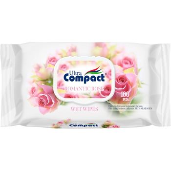 Ultra Compact Romantic Rose Wet Wipes 100 Pieces