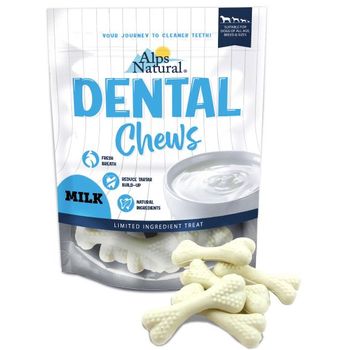 Alps Natural Dental Chews Milk Wishbone 150g