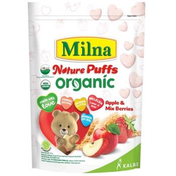 Milna Rice Puff Apple & Mixed Berries 15g