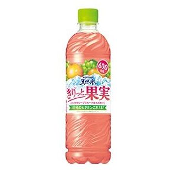 Suntory Natural Water Kirito Fruit Pink Grapefruit And Muscat 600ml