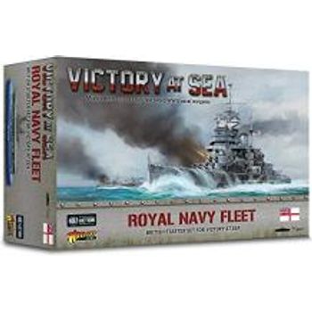 Warlord Games Victory at Sea Royal Navy Starter Fleet for Victory at Sea WWII Miniatures Table Top Battleship Plastic Model Kit 742412001