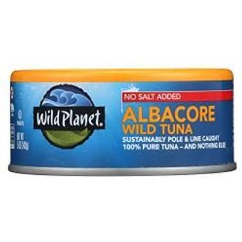 Wild Planet - Tuna, Albacore Wild Tuna with No Salt Added (5oz)