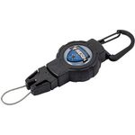 T Reign Outdoor Series Retractable Gear Tether With Carabiner Color Black