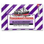 Fisherman's Friend Lozenges Blackcurrant 25g Herbal Throat Drops