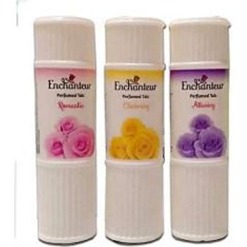 Enchanteur Perfumed Body Talcum Powder Charming Romantic Alluring Scent Pack Of 3 X 50g By Naveenana Shop