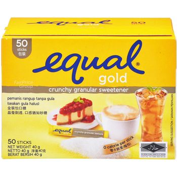 Equal Sweetener Sachets Gold Crunchy Granular 40g