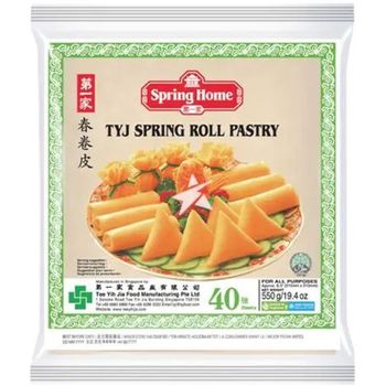 Spring Home TYJ Spring Roll Pastry 8.5 Inches 40 Pieces 550g