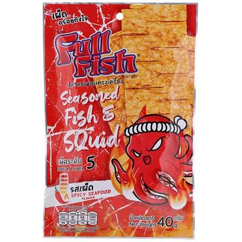 Full Fish Seasoned Fish Squid Spicy Seafood Flavor 40g