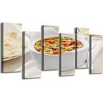 Large 6 Piece Canvas Wall Art Painting Mulligatawny Soup Modern Prints Giclee Stretched And Framed Picture For Home Living Room Office Decor