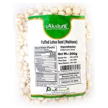 Akshar Puffed Lotus Seed Makhana 100g