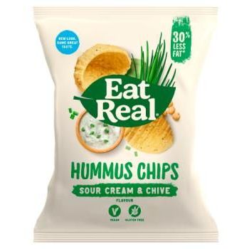Eat Real Hummus Chips Sour Cream and Chive Flavour 25g