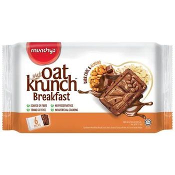 Munchy's Oat Krunch Breakfast Dark Chocolate And Almond 192g