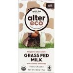 Alter Eco Grass Fed Chocolate with Salted Almond 75g
