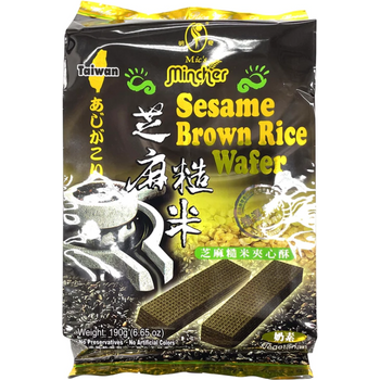 Jia Sen Sesame Brown Rice Wafer 190g