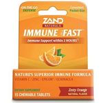 Zand Immune Fast Zesty Orange Chews Boosts Immune Response & Cell Activity w EpiCor* & Echinacea 15 Tablets 5