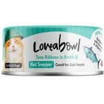 Loveabowl Cat Canned Food Tuna Ribbons With Red Snapper In Broth 70g