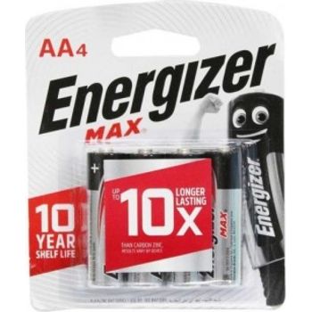 Energizer Max 15v Aa Alkaline Battery 4pcs Pack