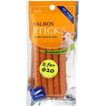 Zenith Cheese & Salmon Stick Dog Treats 50g