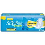 Stayfree Secure Dry Cover With Wings XL 6pcs