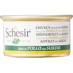 Schesir Chicken Fillet With Surimi In Jelly Cat Canned Food 85g