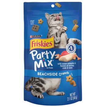 Purina Friskies Party Mix Beachside Crunch Cat Treats 60g