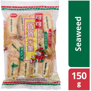 Bin Bin Rice Crackers Seaweed 150g
