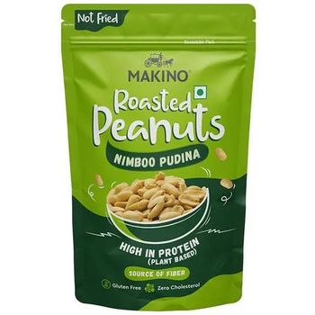 Makino Roasted Peanuts Nimboo Pudina High In Protein Source Of Fiber 150g