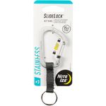 Nite Ize Stainless Steel Slidelock Key Ring 3 Silver And Black