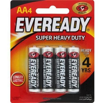 Eveready 1215 Super Heavy Duty AA Battery 4pcs