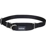 Red Dingo Martingale Classic 15mm Choke Collar Black Smallmedium