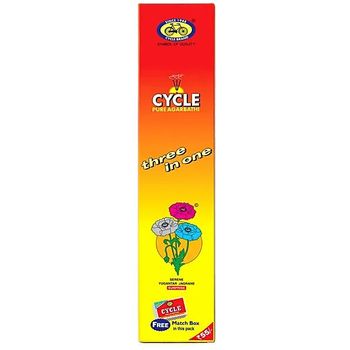 Cycle Three In One Agarbatti 3 Signature Fragrances Lily Floral Woody 6X88G