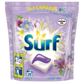 Surf Lavender And Jasmine Washing Capsules 20 x 24g