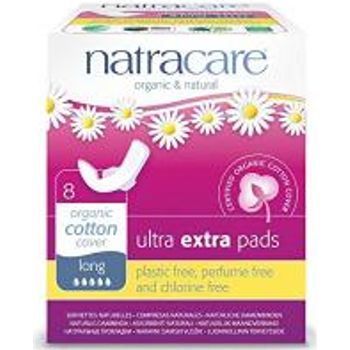 Natracare Natracare Ultra Extra Pads with Wings Long 8 Count