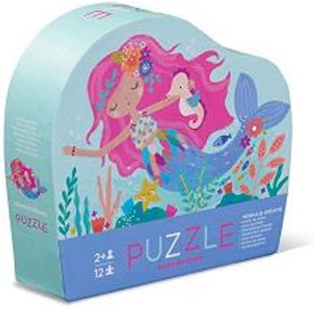 Crocodile Creek Mermaid Dreams Mini Jigsaw Puzzle 12 Pieces For Kids Ages 2 Years & Up