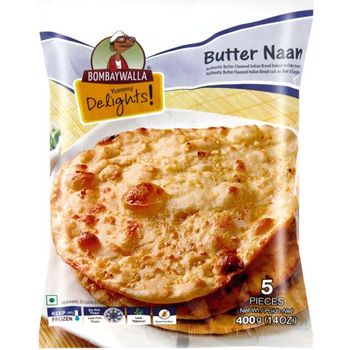 Bombaywalla Yummy Delights Frozen Butter Naan 400g