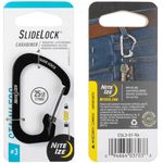 Nite Ize Slidelock Carabiner Stainless Steel Size 3 Black