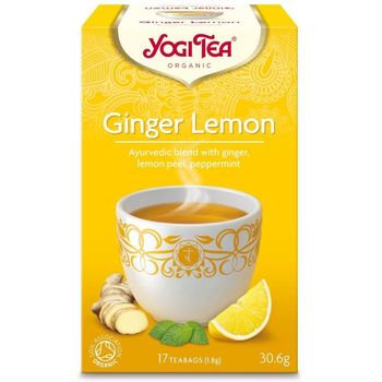 Yogi Tea - Ayurvedic Blend, Organic Ginger Lemon Tea (17 teabags)