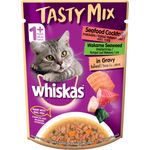Whiskas Pouch Cat Food Seafood Cocktail Wakame Seaweedingravy